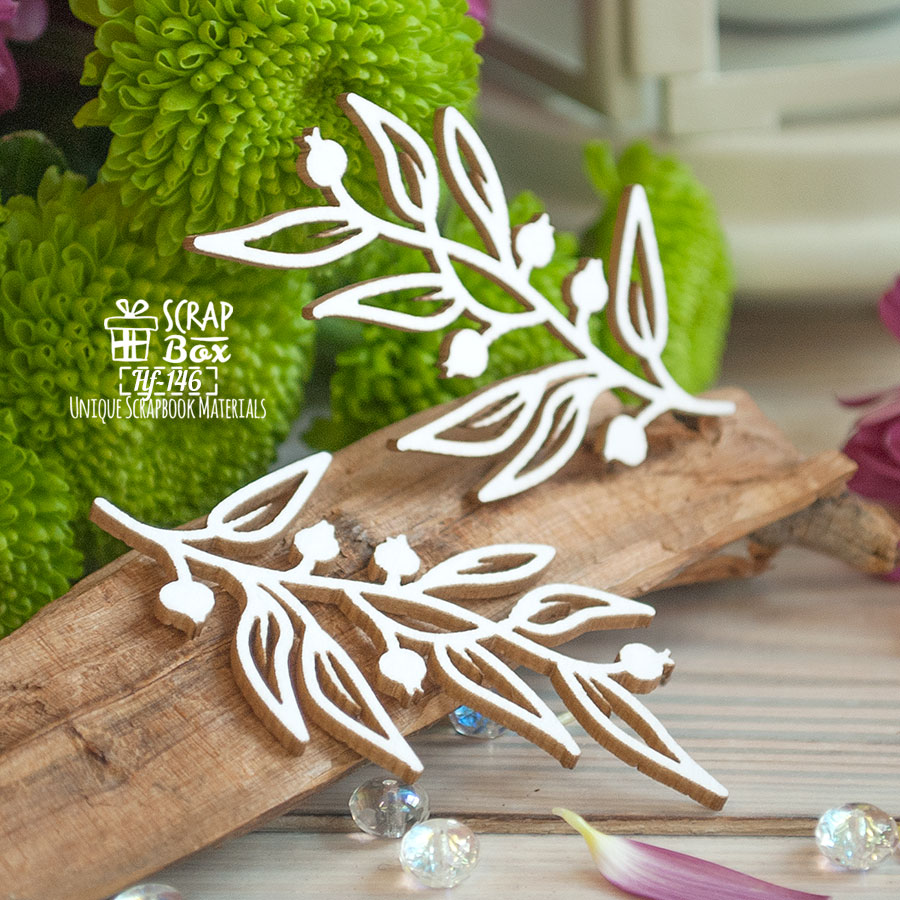 Чіпборд гілочки 2 шт, 33 * 60 мм від Scrapbox