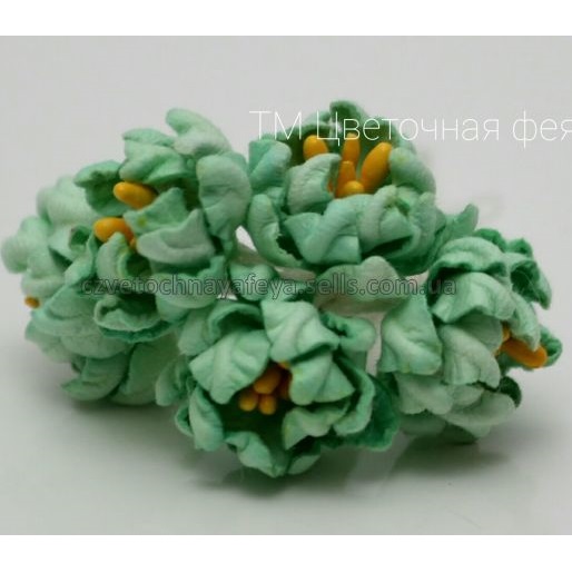 Фантазійні квіти сакури, колір зелений, 1 шт від ТМ Квітка Фея