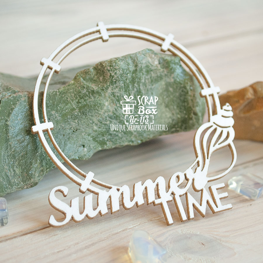 Чипборд, Рамка Summer Time, 67,4х70,8мм, Scrapbox