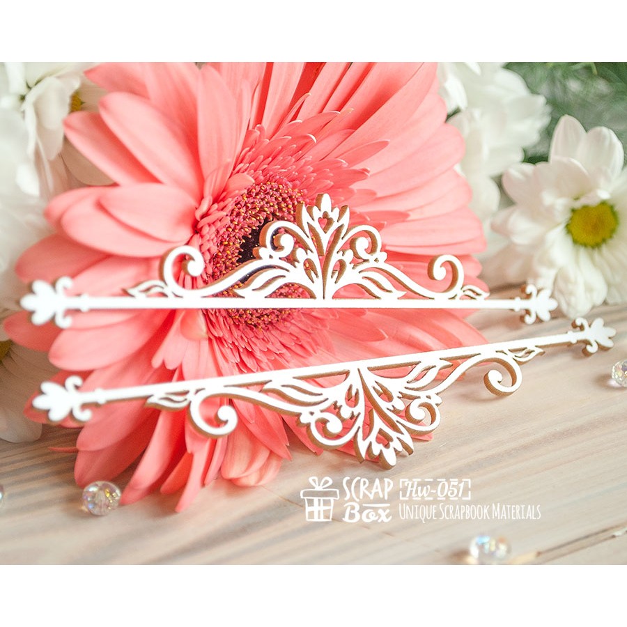 Чипборд Барокко бордюр 2 шт, 130*25 мм от Scrapbox