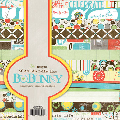 Набір паперу Ad Lib 15х15 см 36 аркушів від Bo Bunny