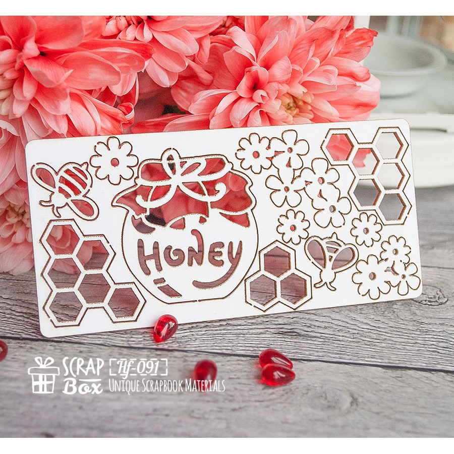 Чіпборд Медовий набір, 110 * 52 мм від ScrapBox