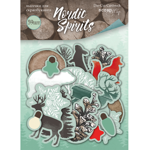 Набор высечек для скрапбукинга Nordic Spirits 45 шт от Scrapmir