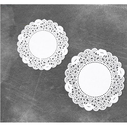 Набір білих ажурних серветок 10 шт, розмір (10,11 см) від Фабрика Декору