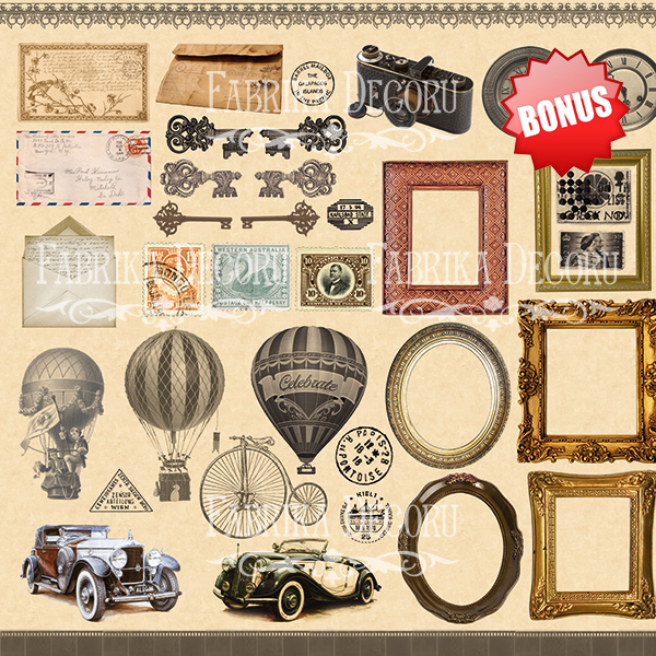Набор скрапбумаги "Shabby memory", 10 л, 30,5x30,5 см от Фабрика Декора