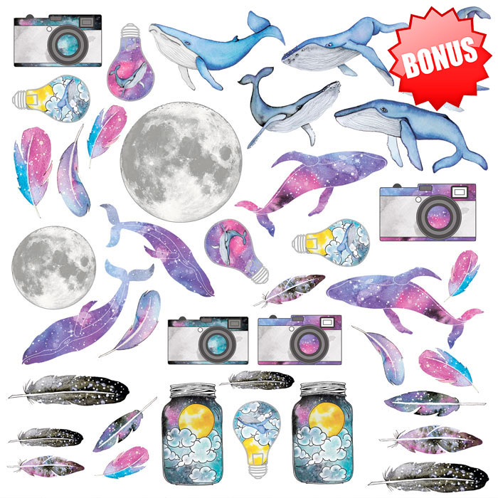 Набір скраппаперу "Enjoy freedom", 10 л, 30.5 * 30.5 см від Фабрика Декору