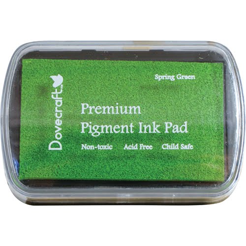Подушечка с краской для штампинга Pigment Ink Pad - Spring Green от Dovecraft