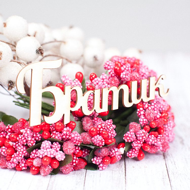 Чипборд Братик 76*30мм vl1589  Valeo