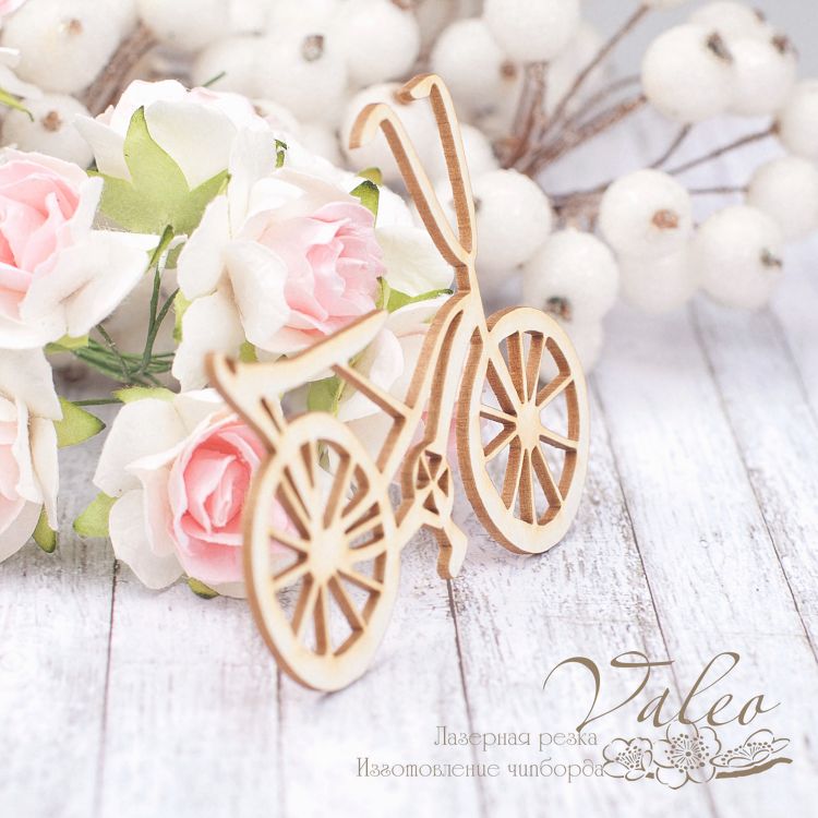 Чипборд Велосипед 76*57мм vl1888  Valeo