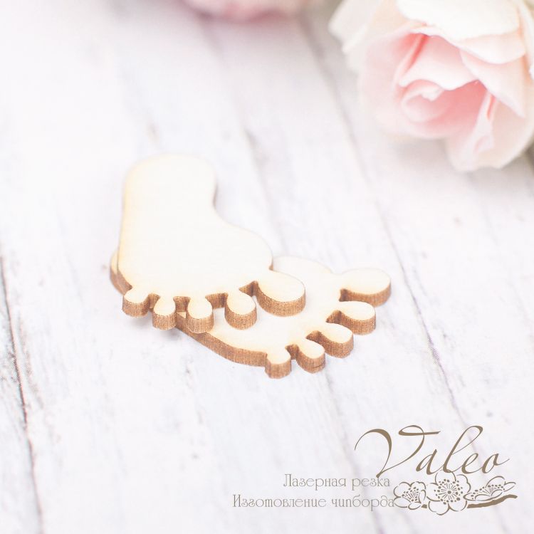 Чіпборд набір Ніжки 2 шт 22 * 25мм vl1912 Valeo