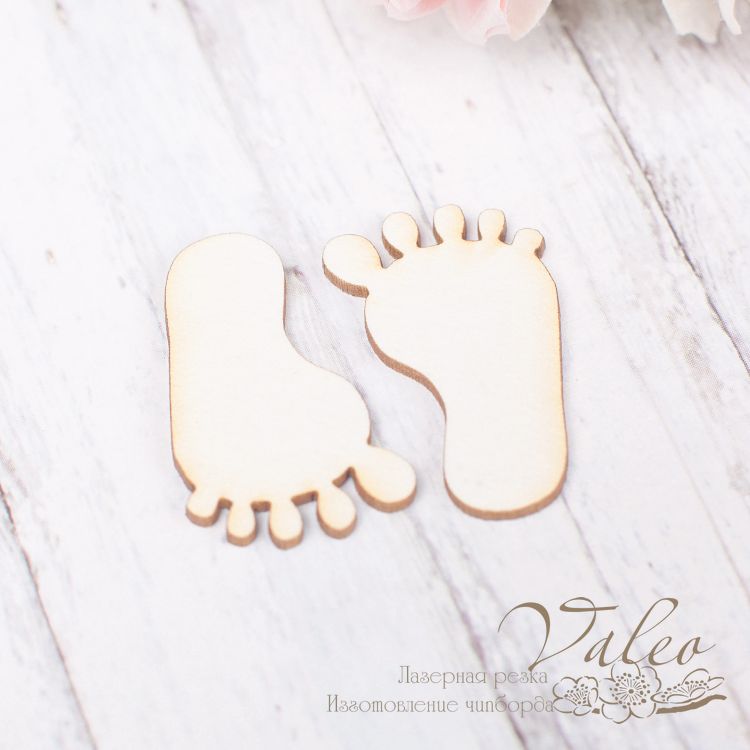 Чіпборд набір Ніжки 2 шт 22 * 25мм vl1912 Valeo