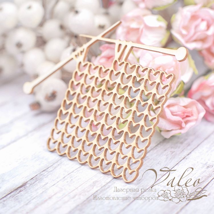 Чипборд Вязание 82*71мм vl1952  Valeo