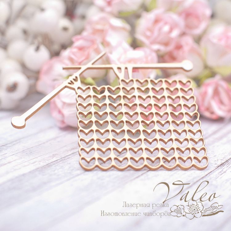 Чипборд Вязание 82*71мм vl1952  Valeo