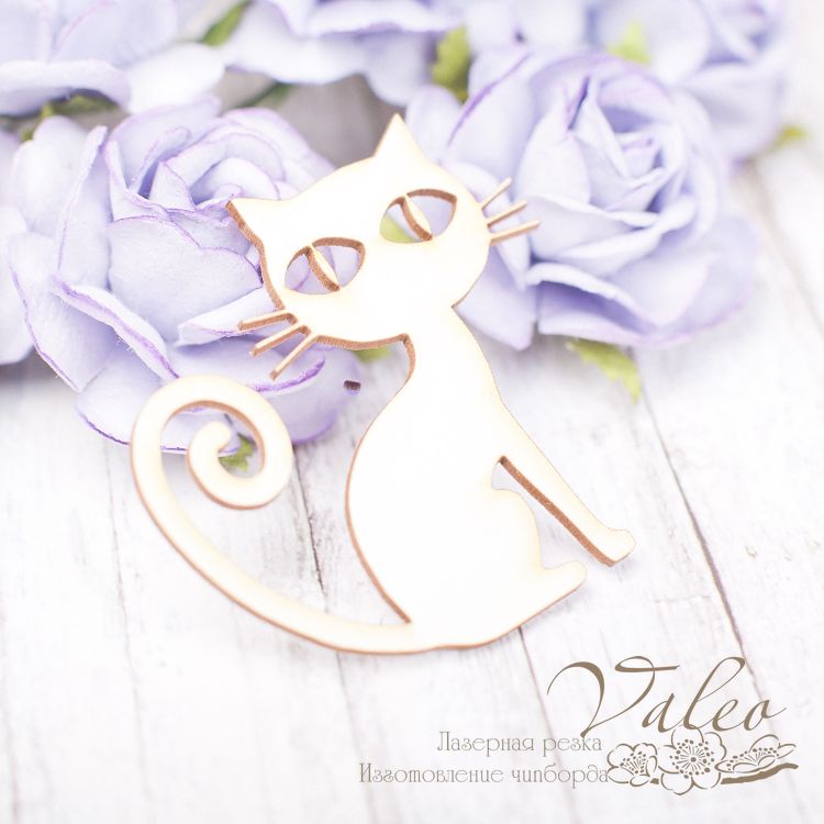 Чіпборд Котик 46 * 44мм vl2148 Valeo