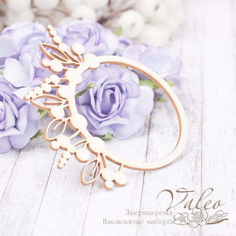 Чіпборд Квіткова рамка 73 * 74мм vl2194 Valeo