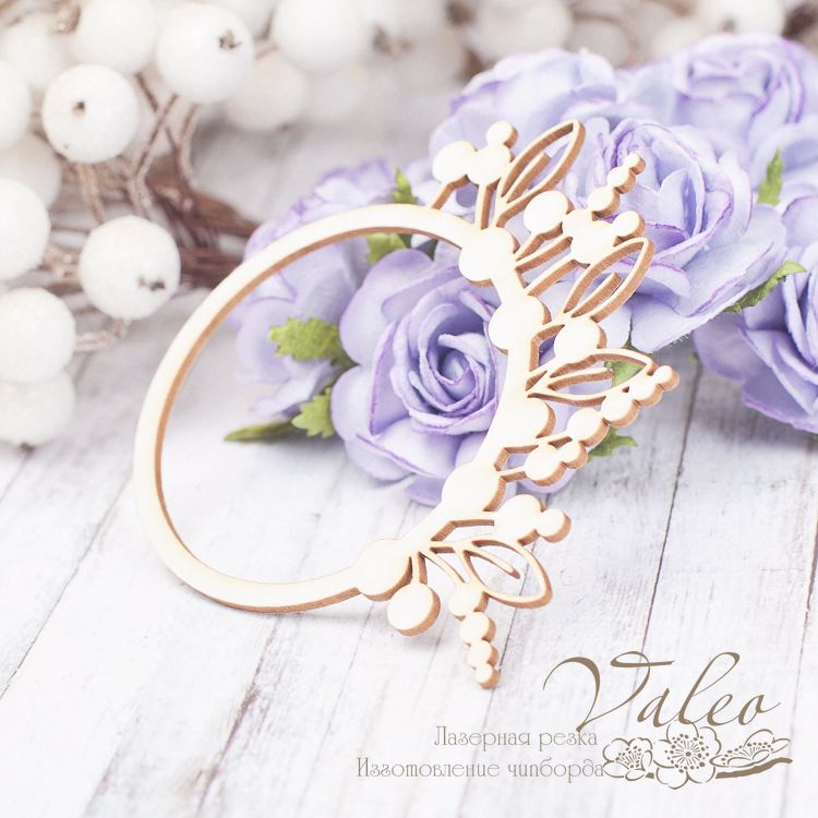 Чіпборд Квіткова рамка 73 * 74мм vl2194 Valeo