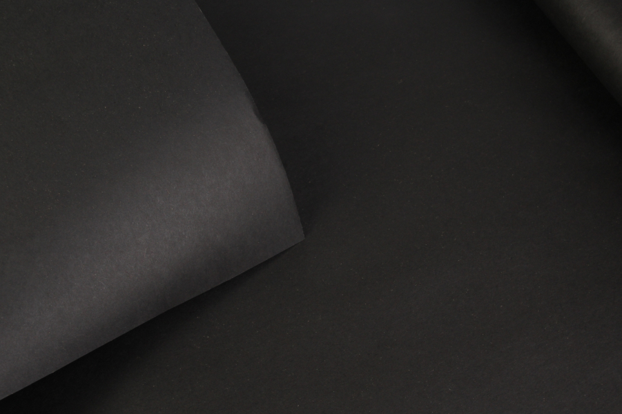 Упаковочная бумага в рулоне, черный, 8 м, 70 см,  80 г/м²