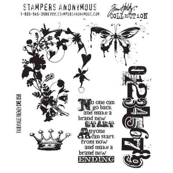 Набір гумових штампів Fairytale Frenzy, Tim Holtz