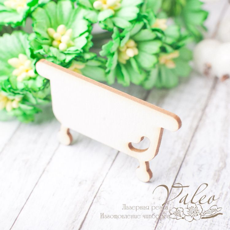 Чипборд Ванночка 48*27мм VL2406  Valeo