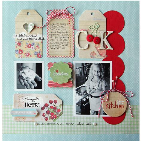 Набор тегов для скрапбукинга  Vintage Tags Kitschy Kitchen от Melissa Frances