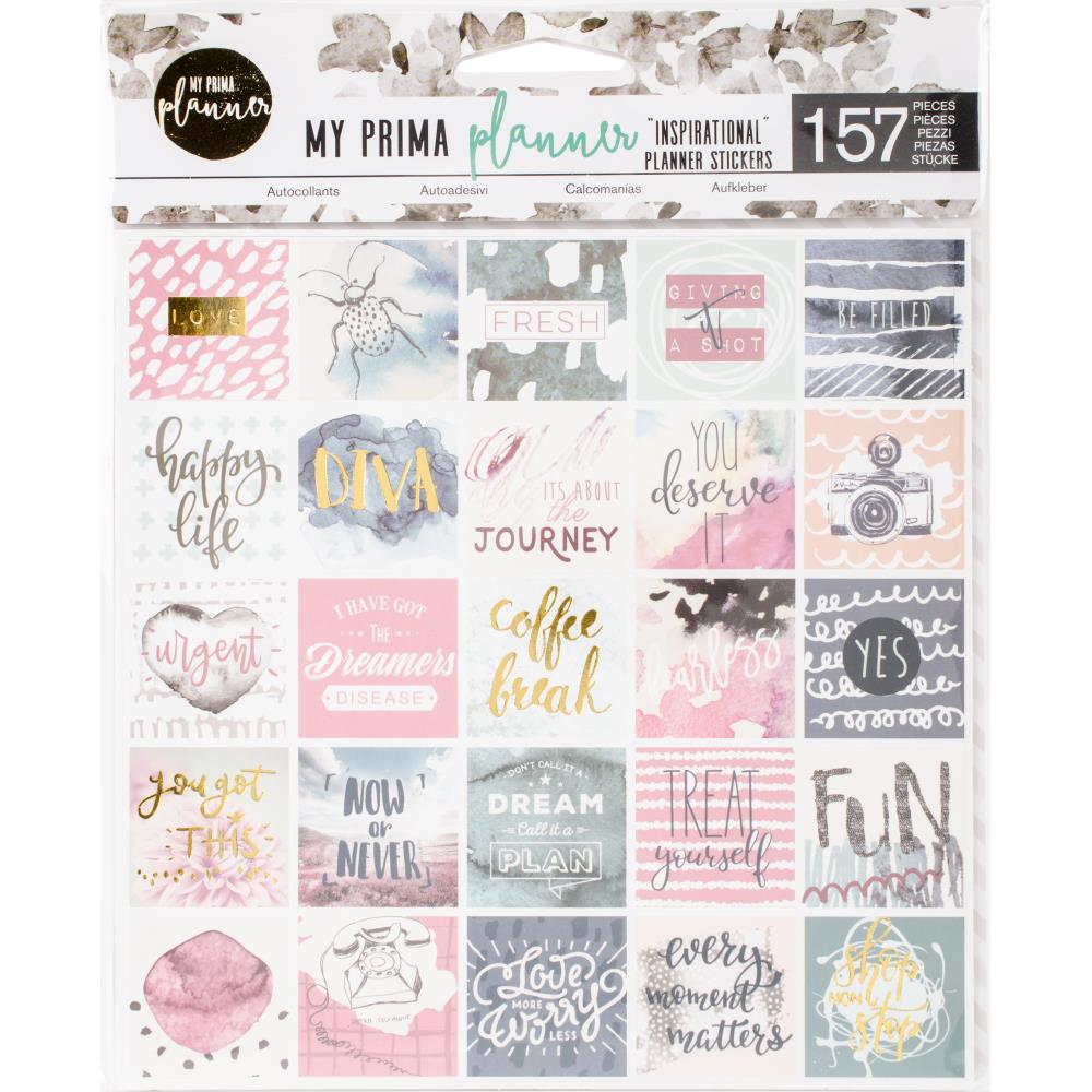 Наклейки для планерів My Prima Planner Stickers Inspirational 15х15 см 3 листа Prima