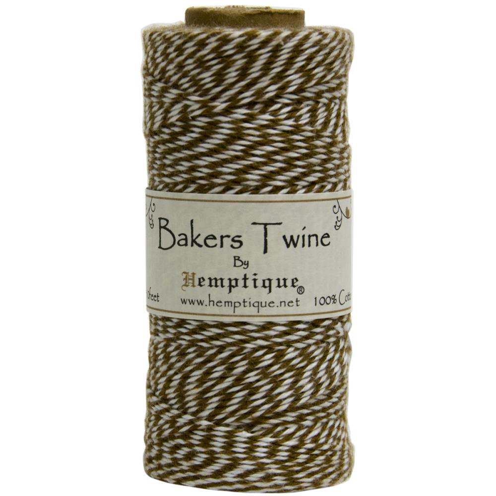 Двухслойный хлопковый шнур Baker's Twine, 1 м, коричневый, Hemptique
