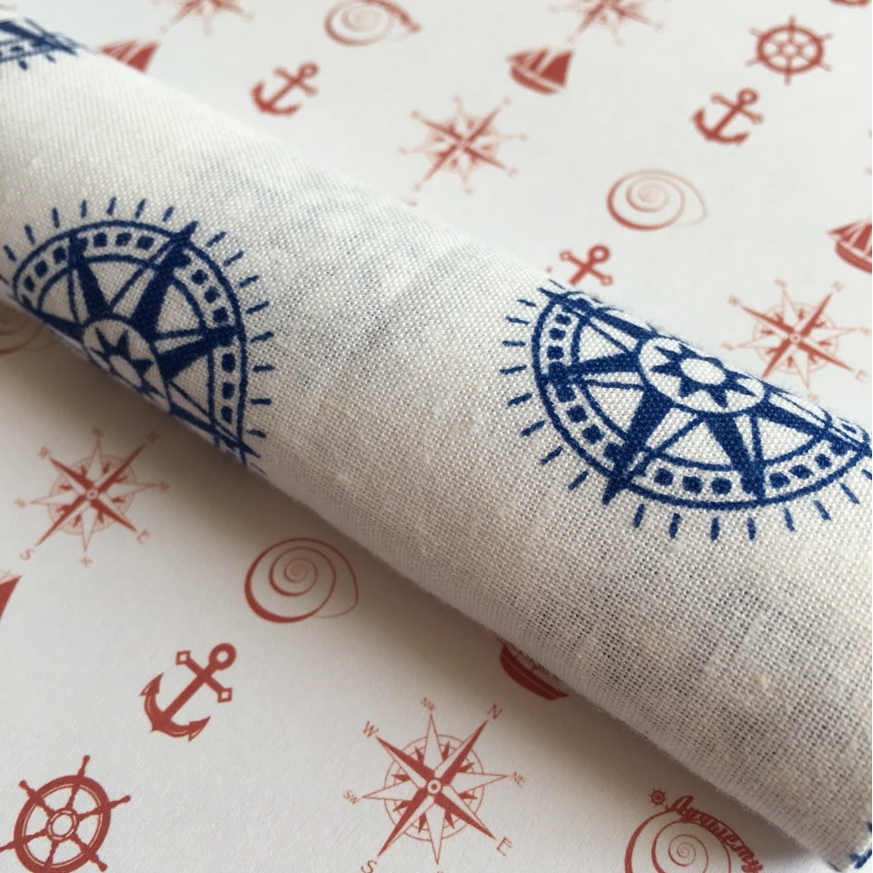 Ткань для рукоделия Компас , размер 45*52 см от Fabric Editions