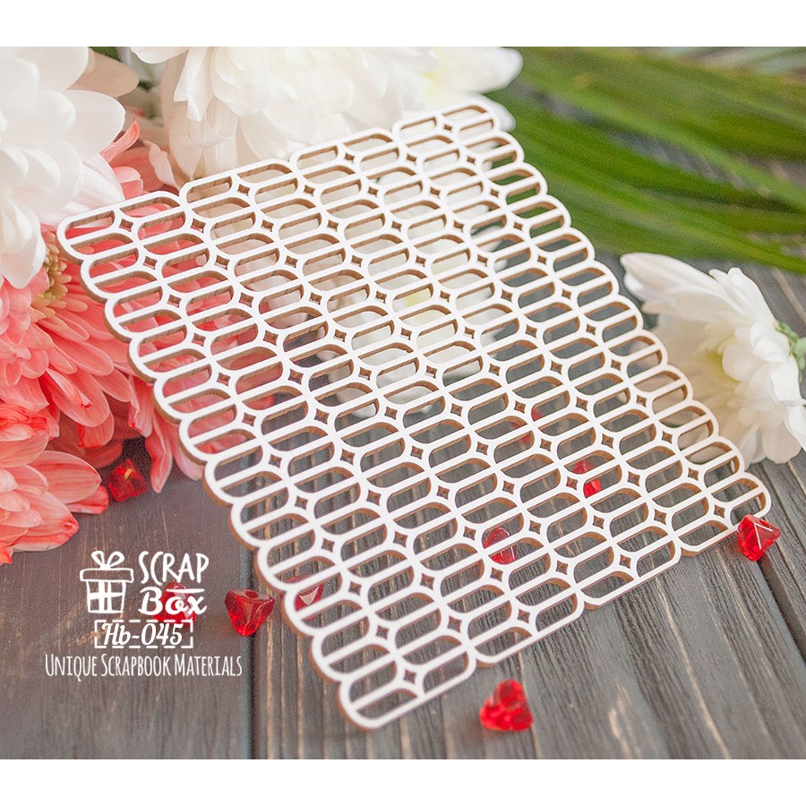 Чипборд Фон геометрический Hb-045 Scrapbox