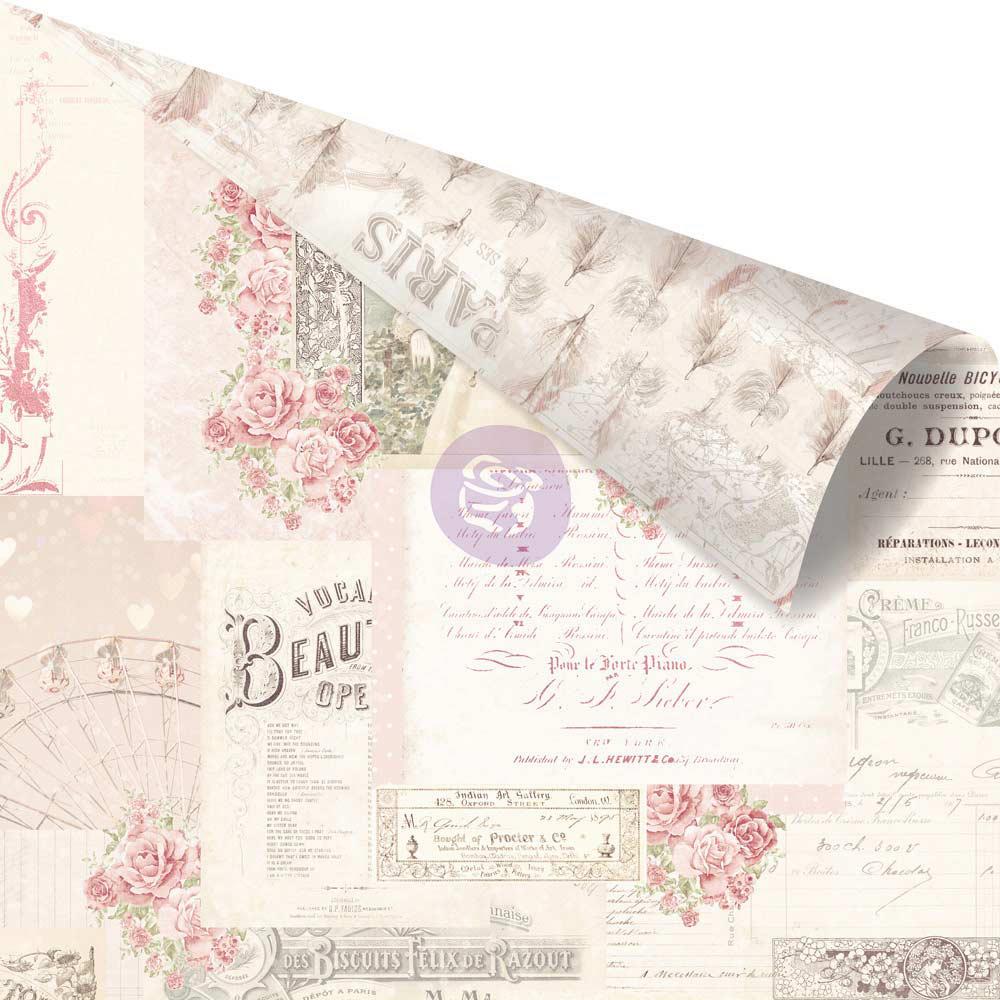 Двусторонняя скрапбумага Memories Left In Notes - Love Story, 30x30 Prima