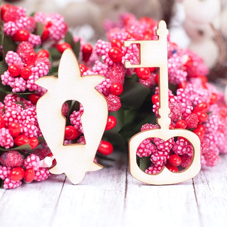 Чіпборд набір Ключик 43 * 51мм vl1490