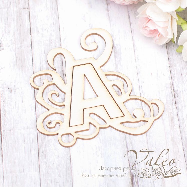 Чипборд Буква A 65*65мм1877