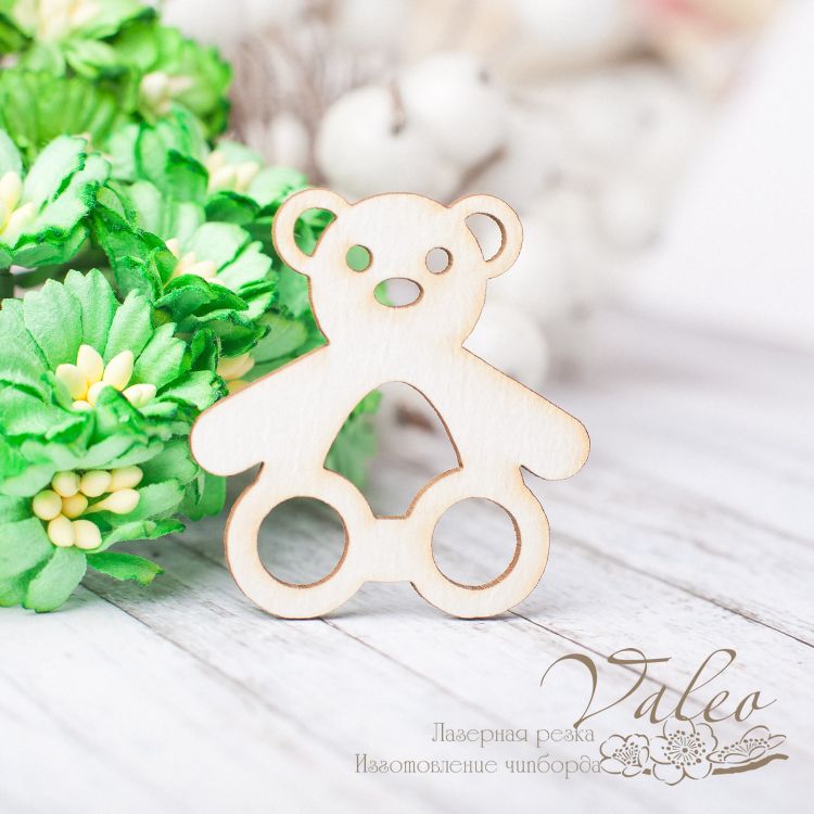 Чіпборд Мишка 36 * 38мм 2404 Valeo