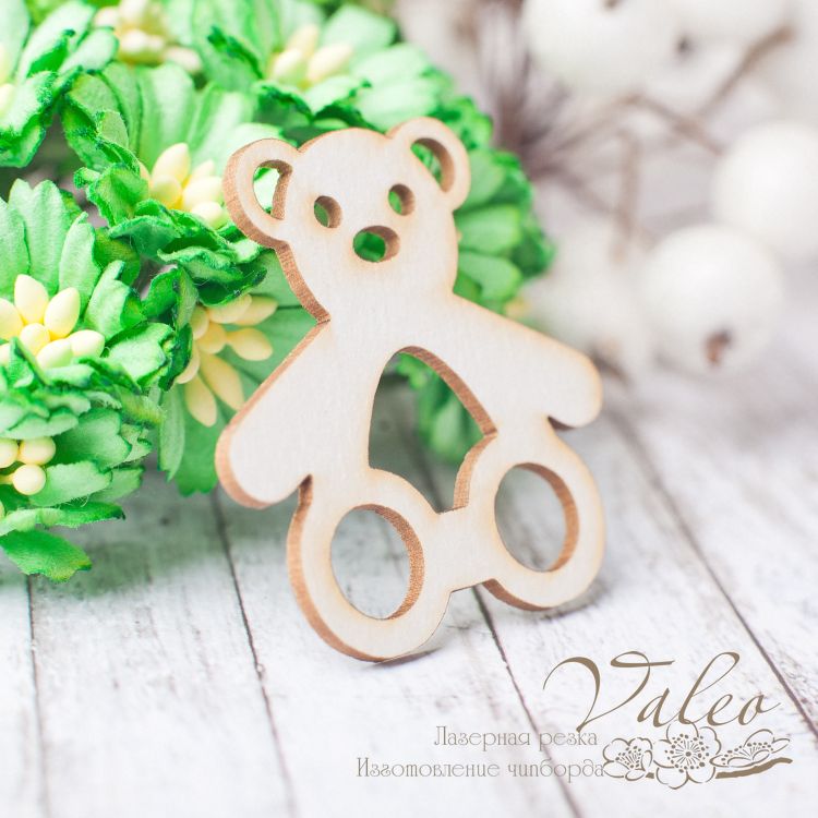 Чіпборд Мишка 36 * 38мм 2404 Valeo