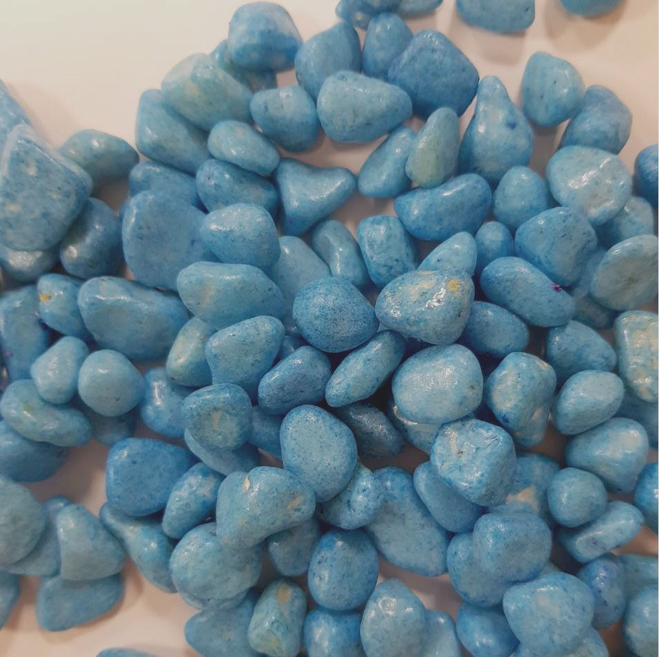 Декоративные камушки голубого цвета, 130 гр