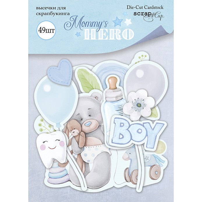Набір вирубування для скрапбукінгу 49шт Scrapmir Mommy's Hero