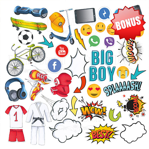 Набор скрапбумаги Cool Teens, 20x20см, Фабрика Декору