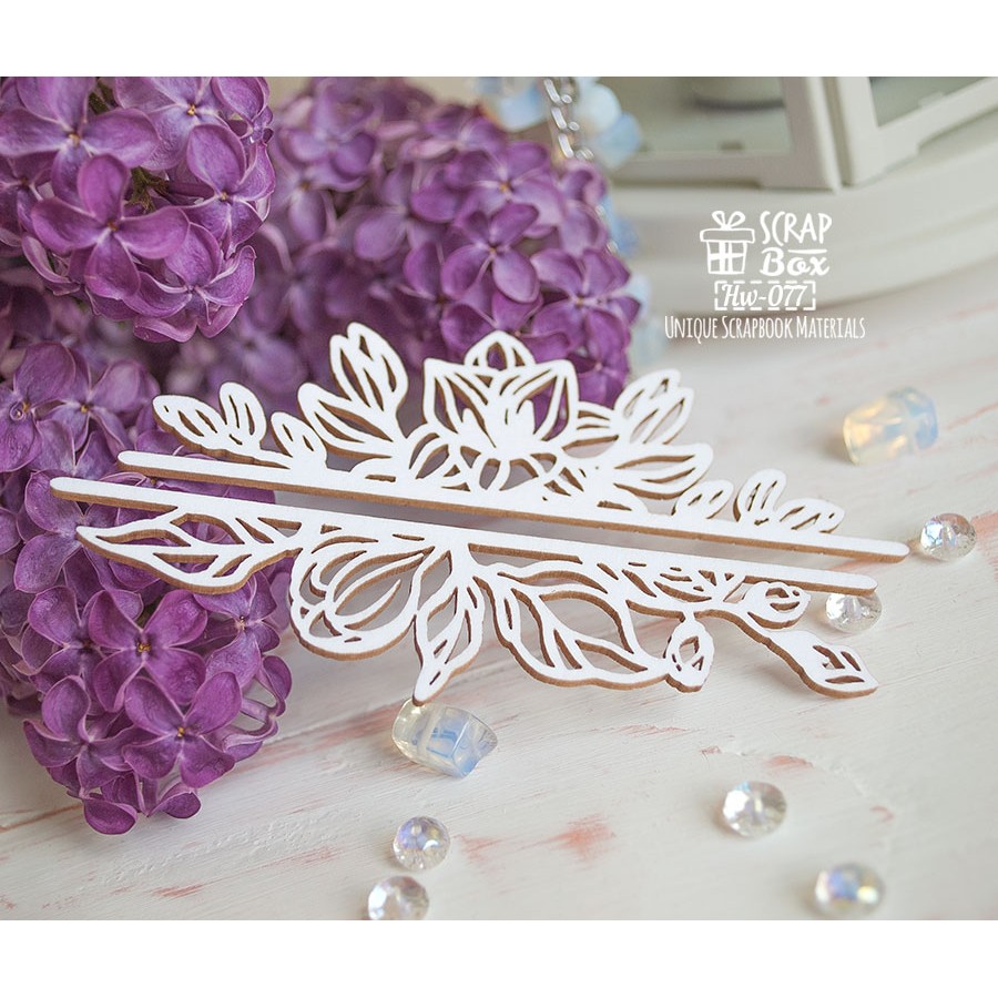 Чіпборд бордюри з фрезіями Hw-077 Scrapbox