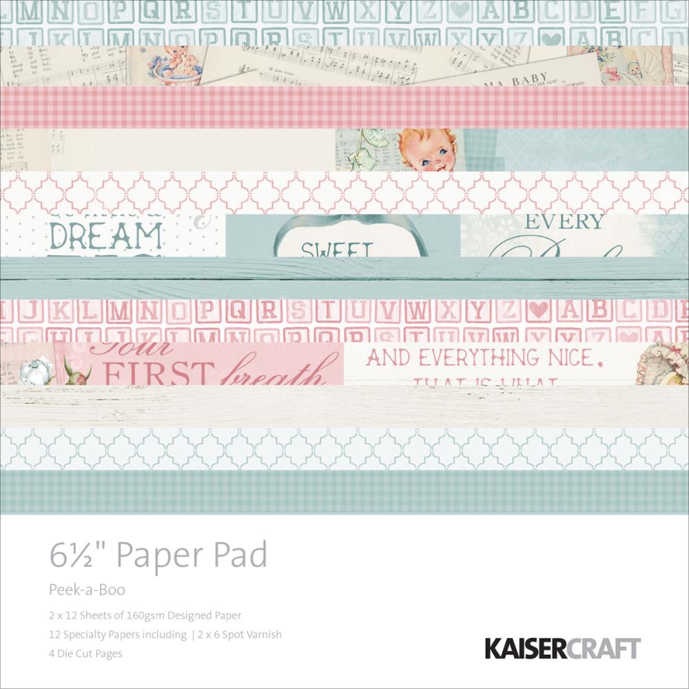 Набор скрапбумаги Peek-a-Boo 17х17 см, 4 листов, Kaisercraft