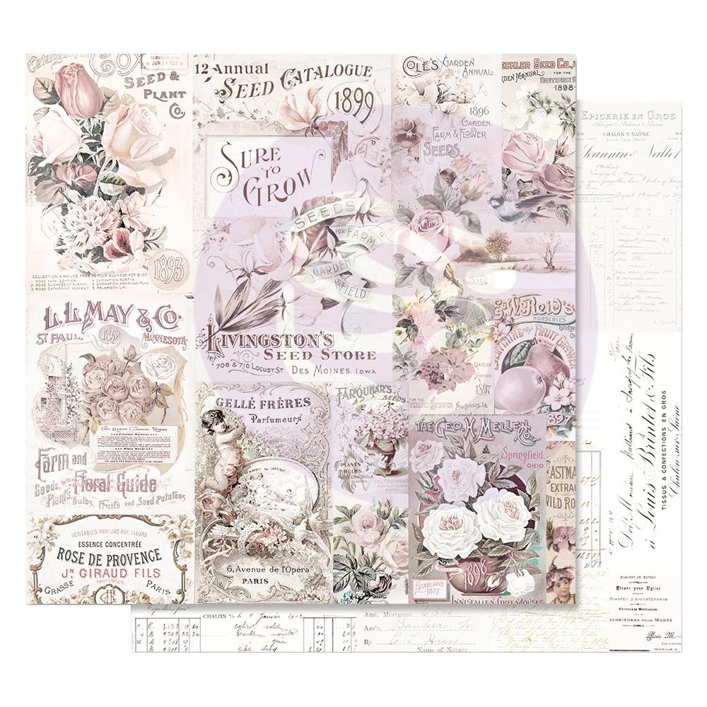 Скраппапір 30х30 см My Lovely Garden - Lavender Frost, 30x30, Prima