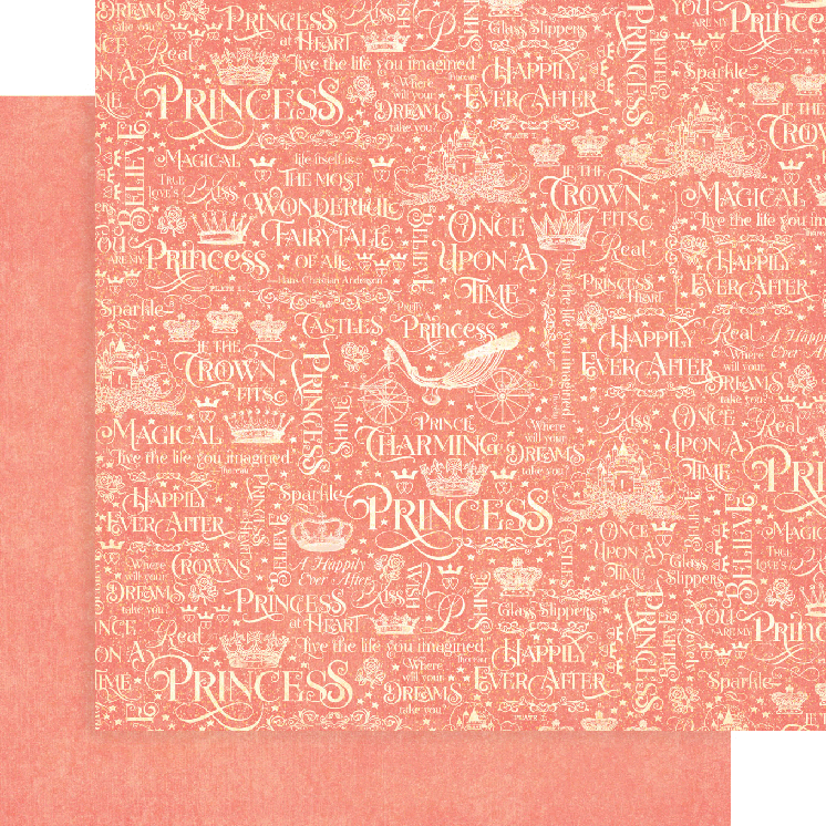 Набор фоновой скрапбумаги Princess 8 листов 30х30 Graphic45