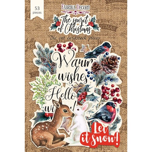 Набір вирубування The spirit of Christmas, 53шт, Фабрика Декору
