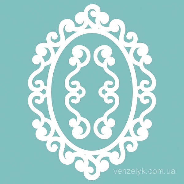 Чіпборд Набір рамка + венезлі 08 48 * 66 мм, Вензелік