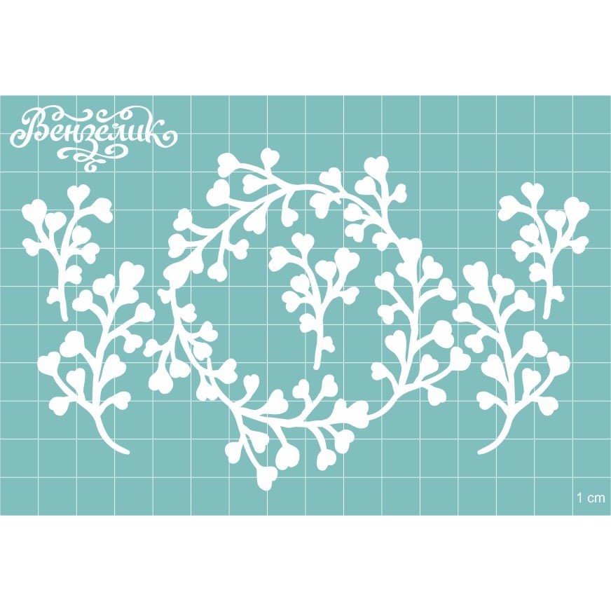 Чіпборд Набір гілочок 28 148 * 89 мм, Вензелік