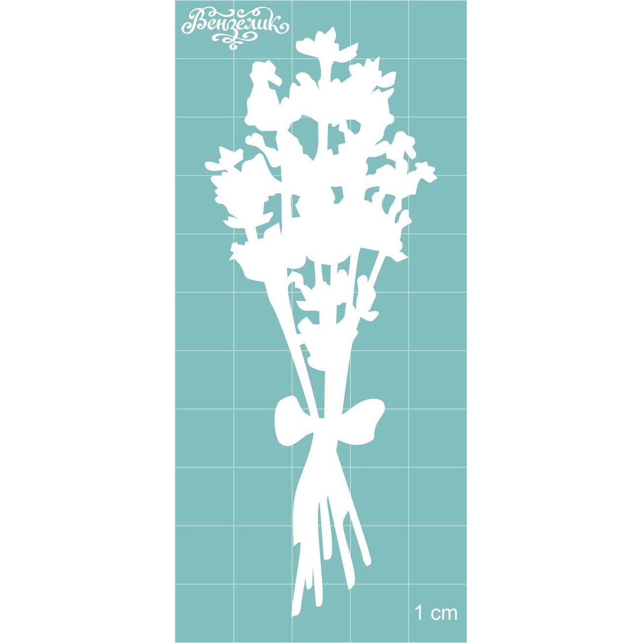 Чипборд Букетик лаванды 39*101 мм, Вензелик