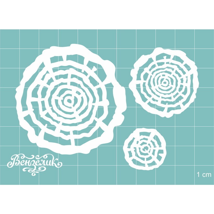 Чипборд Набор деревянных спилов 03 94*65 мм, Вензелик