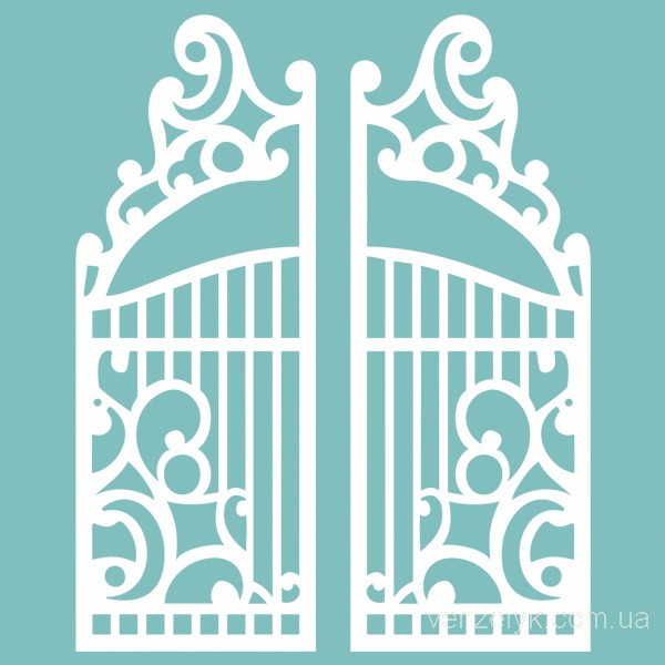 Чіпборд Ворота 100 * 37 мм, Вензелік