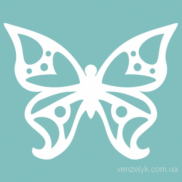 Чіпборд Метелик 02 38 * 48 мм, Вензелік