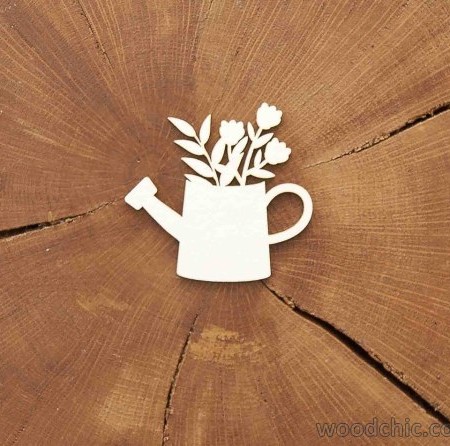 Чіпборд Лейка з квітами 2 WOODChic
