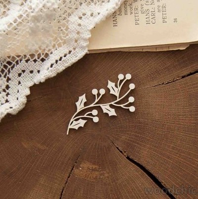 Чіпборд Гілка падуб WOODChic