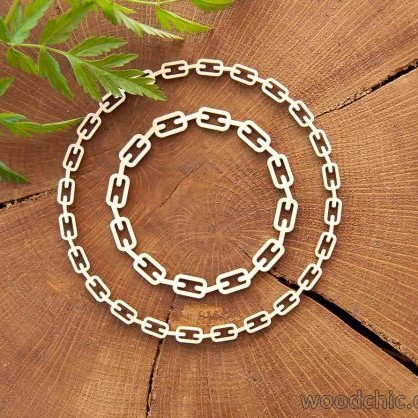 Чіпборд Ланцюг по колу, 6х6 см WOODChic